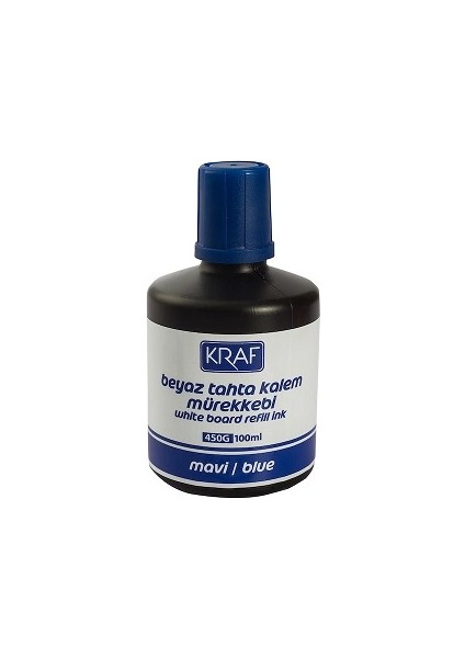 Beyaz Tahta Kalemi Mürekkebi 100 Ml. Mavi