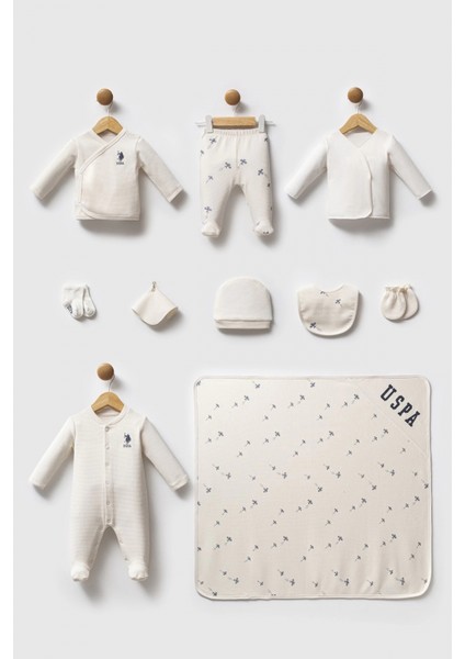 U.s. Polo Assn Hastane Cıkısı 10’lu Set USB2602 Ekru