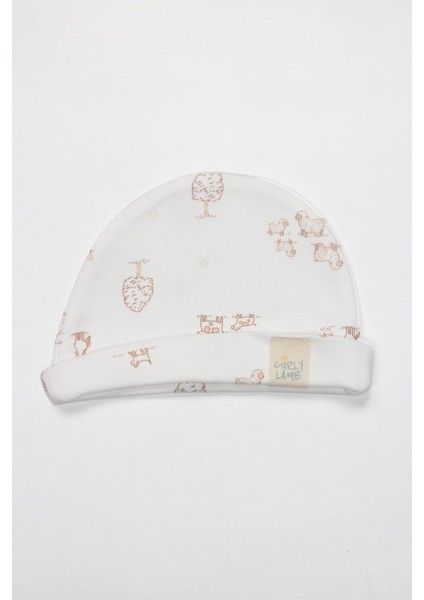 Bistyle Curly Lamb 10'lu Hastane Çıkışı 11106 Bej Mavi Ekru