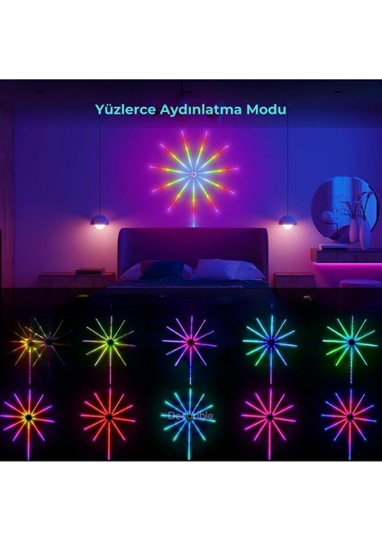 Hawaii Rgb LED Şerit Kumandalı USB Bluetooth Telefon Kontrollü Ses Etkileşimli Dekoratif Aydınlatma fiyatları