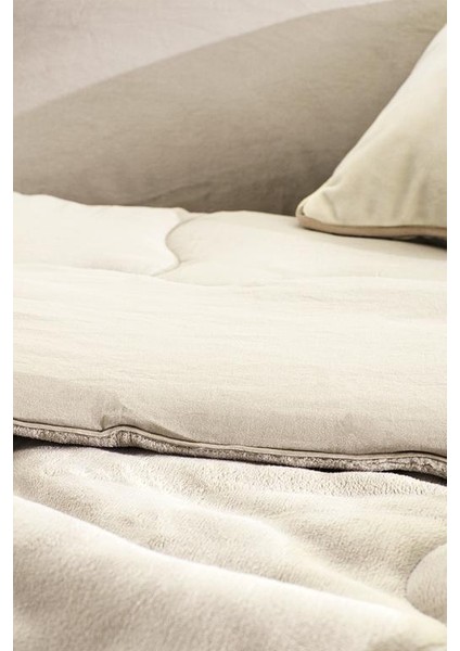 Yeni Sezon Kaira Tek Kişilik Comforter Set - Bej - Bej indirimleri