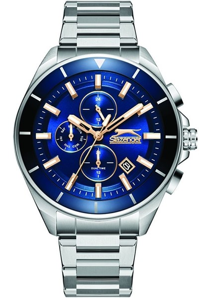 SL.09.2393.2.02 Erkek Kol Saati | 10 Atm Su Geçirmez, Çelik Kasa, Lacivert Şıklık