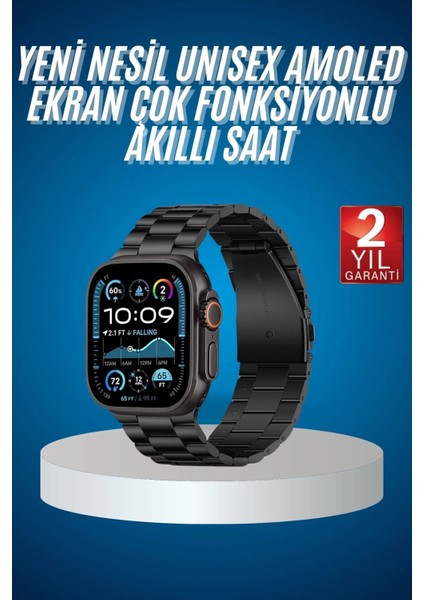Akıllı Saat 3 Kordonlu Waterproof Adımsayar, Titreşim ve Gps Özelliği