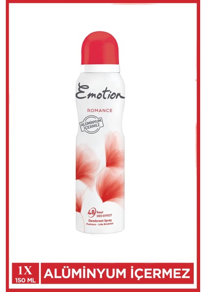 Emotion Romance Kadın Vegan Deodorant 150 ml Hızlı Kurur, Leke Bırakmaz