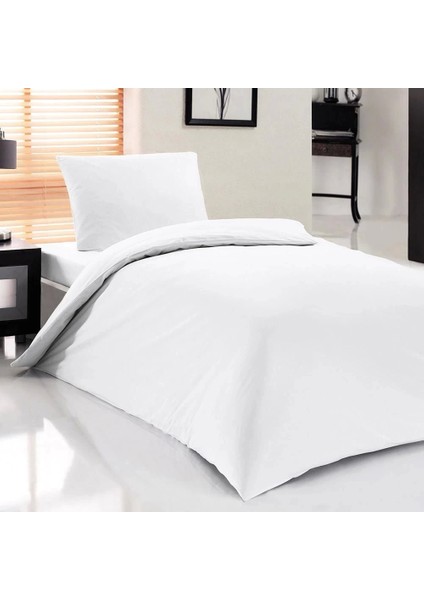 Nevresim Dünyası Otel Tipi Tek Kişilik Nevresim Takımı Beyaz fiyatları