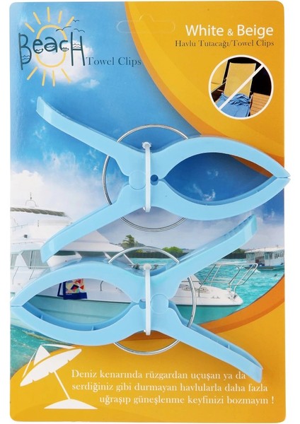 Plaj Havlu Mandalı - Şezlong Mandalı - Mandal Xl 2 Adet fırsatları