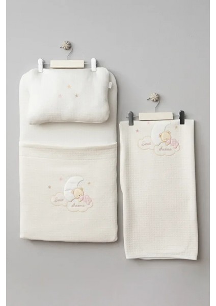 Bebitof Ay ve Ayıcık 3'lü Alt Açma Seti 50055 Ekru