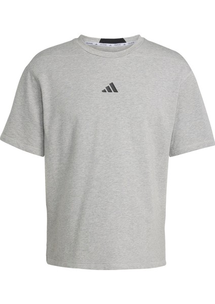 KB6967 D4T x Tee Açık Gri Bisiklet Yaka Bol Kesim Düz Erkek T-Shirt indirimleri