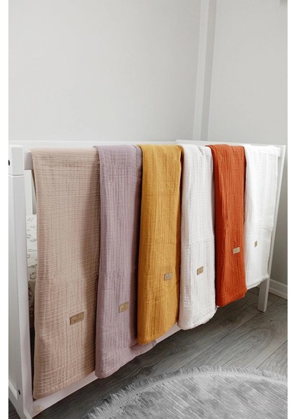 Bistyle Müslin Battaniye 120X120 cm 70101 Taş