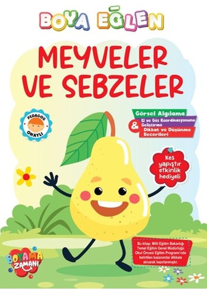 Boya Eğlen - Meyveler Vesebzeler