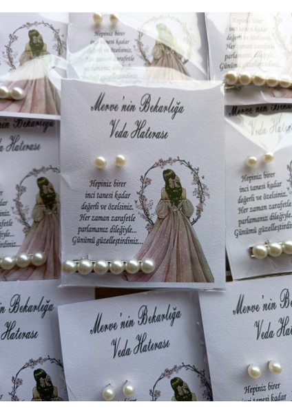 20 Adet Kına Hediyeliği Inci Küpe+Toka indirimleri