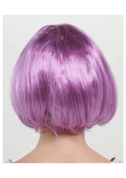 Düz Kesim Küt Parti Peruğu Rose Pembe fiyatları