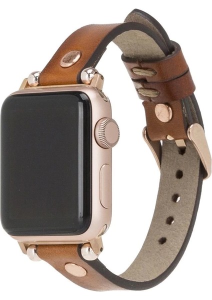 Apple Watch Uyumlu Deri Kordon 42-44-45MM Rg RST2EF