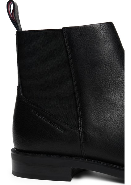 Siyah Erkek Bot Hılfıger Vogue Lth Warm Chelsea indirimleri