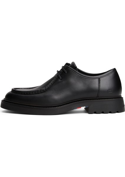 Siyah Erkek Klasik Ayakkabı Hılfıger Comfort Lwt Lth Moc Toe fırsatları