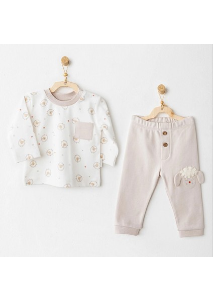 Andywawa AC26155 Tinny S Sheeps 2'li Takım Beige
