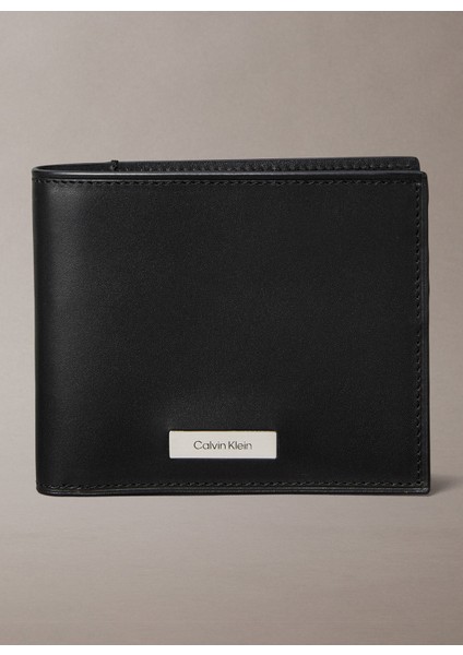 Siyah Erkek Cüzdan Plaque Ew Bıllfold