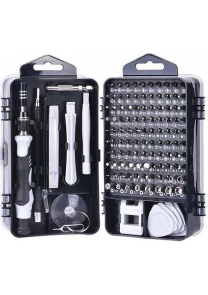115 In 1 Hassas Tornavida Onarım Alet Manyetik Sürücü Kitli Elektronik Hassas Tornavida Seti
