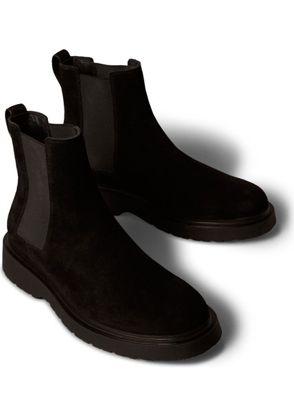 Siyah Erkek Bot Combat Ess Chelsea Boot Su modelleri