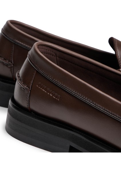Kahve Erkek Klasik Ayakkabı Classıc Hıgh Hılfıger Lth Loafer indirimleri