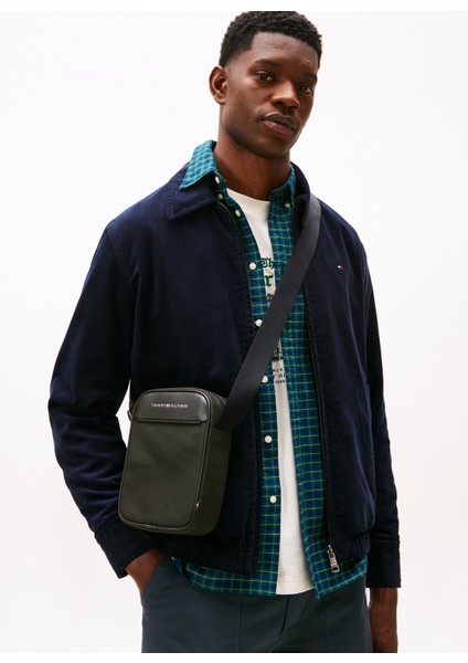 Polyester + Poliüretan Haki Erkek Postacı Çantası Th Foundatıon Mını Reporter