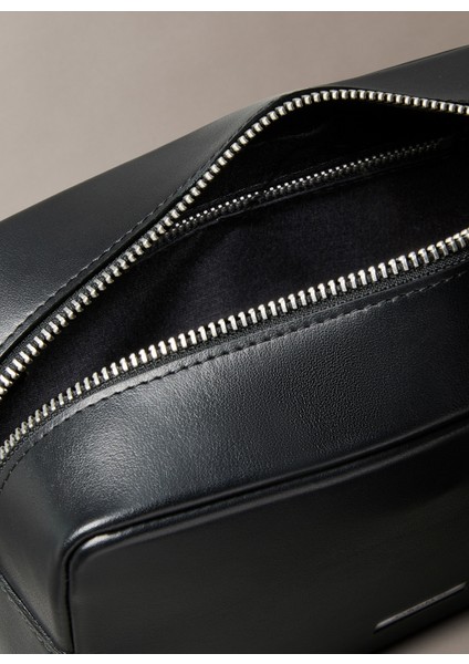 Siyah Traş Çantası Plaque Dopp Kıt fiyatları