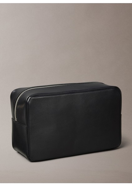 Siyah Traş Çantası Plaque Dopp Kıt modelleri