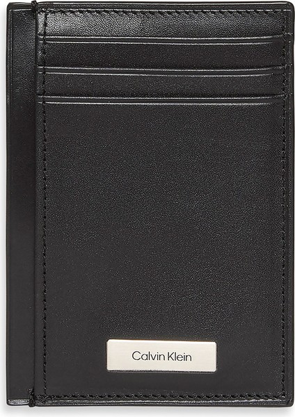 Siyah Erkek Kartlık Plaque Ns Card Case