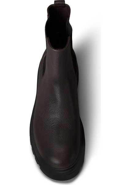 Koyu Kahve Erkek Bot Lugged Chelsea Boot Hıgh Lth fırsatları