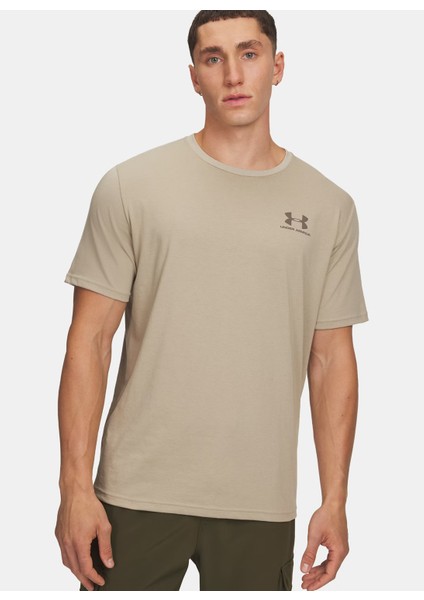 1326799-302-UA M Sportstyle Lc Ss Kahve Bisiklet Yaka Normal Düz Erkek T-Shirt