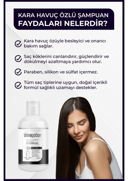 Kara Havuç Özlü Saç Dökülmesi ve Kepeğe Karşı 250 ml Şampuan fiyatları