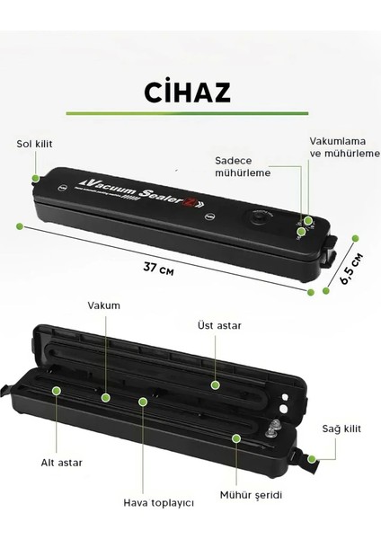 Gıda Vakum ve Mühürleme Makinesi- Yiyecek Tazeliği Koruma Ev ve Restoran Için ( Lisinya ) fiyatları