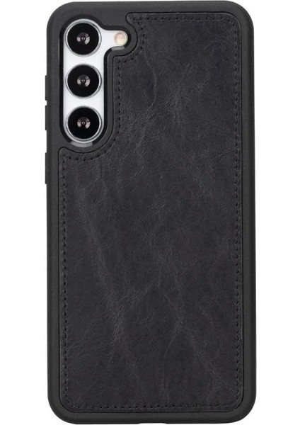 Samsung Galaxy S23 Plus Uyumlu Deri Cüzdanlı Kılıf Rst1 Siyah modelleri