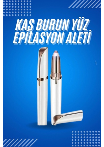 Tüy Kıl Alma Kaş Bıyık Unisex Yüz Bakım Epilasyon Aleti Pilli