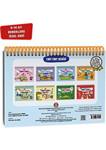 Cırt Cırtlı Eğitici Kitap 9-16 Ay Ciltsiz Kolektif Yazarlı