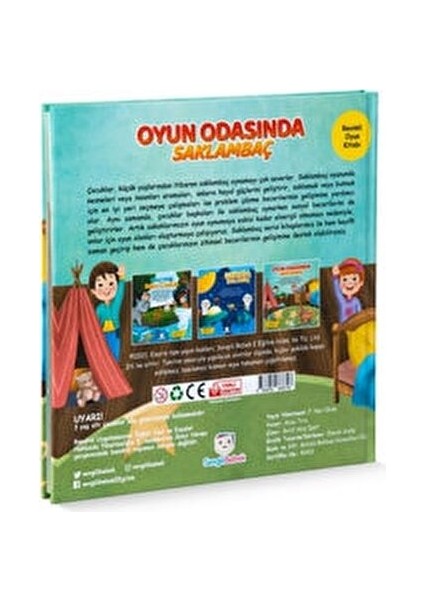Oyun Odası Saklambaç Kitabı 0-2 Yaş Ciltli 10 Sayfa Eğlenceli Aktiviteler