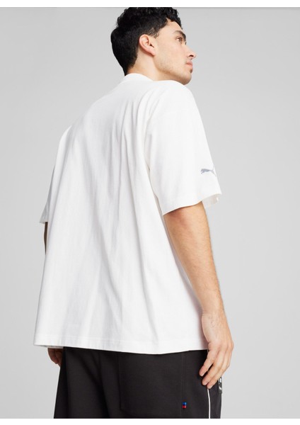 62729002 Bmw Mms Statement Car Grap Beyaz Yuvarlak Yaka Regular Fit Düz Erkek T-Shirt fırsatları