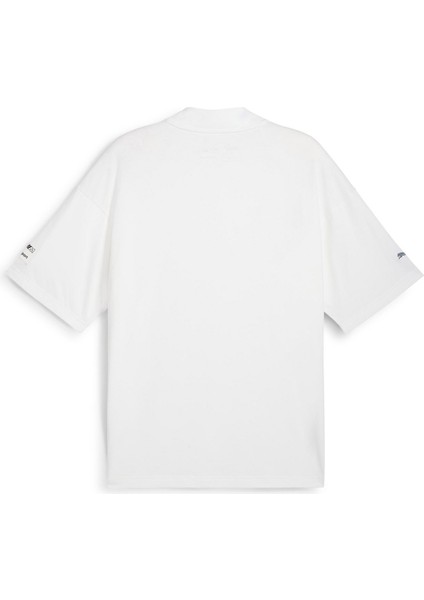 62729002 Bmw Mms Statement Car Grap Beyaz Yuvarlak Yaka Regular Fit Düz Erkek T-Shirt