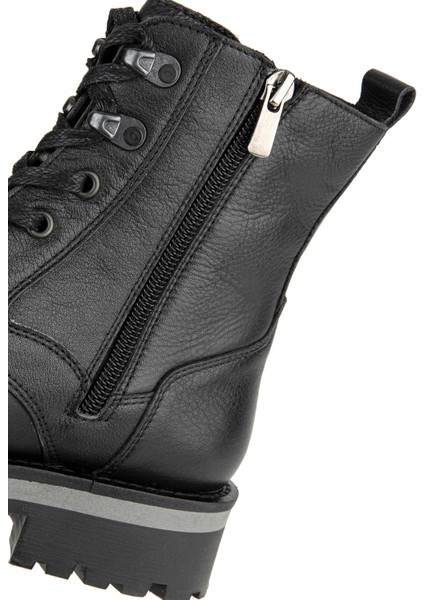 Deri Siyah Kadın Bot 725030-001 fırsatları