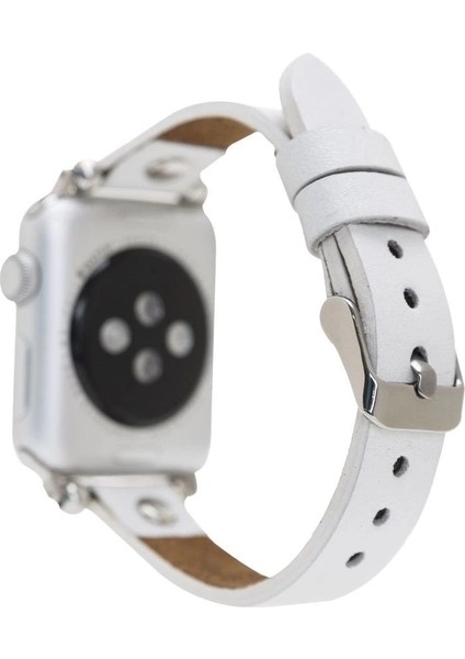 Apple Watch Uyumlu Deri Kordon 38-40-41MM St F3 Beyaz fiyatları