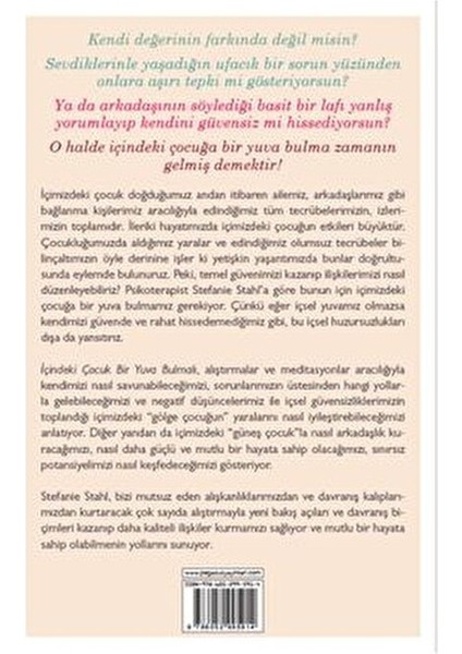 Stefanie Stahl İçindeki Çocuk Bir Yuva Bulmalı Edebiyat Kitabı Normal Boy fiyatları