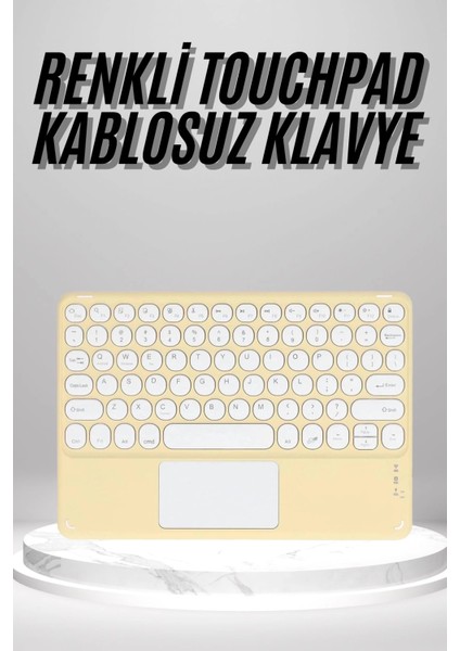 Touchpad Uyumlu Bluetooth Klavye Slim Kablosuz Wifi Q Klavye
