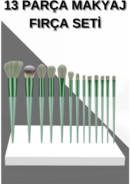 13 Parça Makyaj Fırça Seti Far Fırçası Allık Fırçası Yumuşak Uçlu