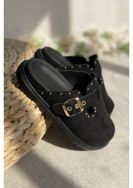 Siyah Süet Rahat ve Şık Günlük Kadın Terlik TMD2025002 fiyatları