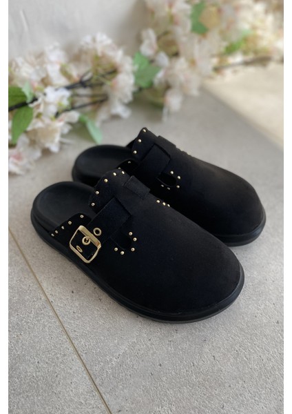 Siyah Süet Rahat ve Şık Günlük Kadın Terlik TMD2025002 fırsatları