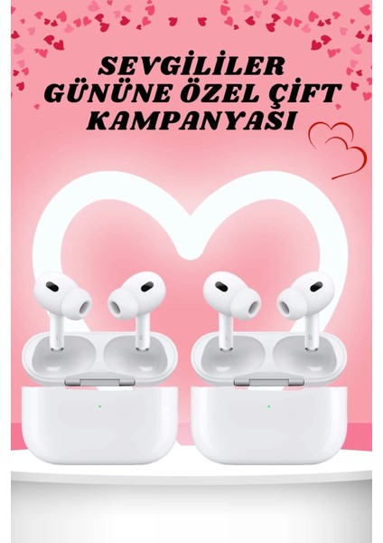 Sevgiliye Hediye Çift Kulaklığı Yeni Nesil Pro Kulaklık Sevgililer Gününe Özel Kampanya