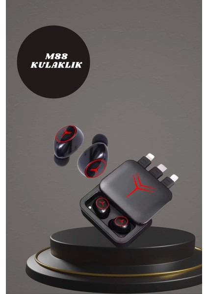 Dijital Göstergeli Powerbank Kablosuz Kulaklık ve 7 Kordonlu Yeni Nesil Akıllı Saat Dokunmatik Kontrol fırsatları