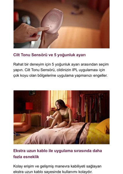 lumea Advanced Ipl Tüy Alma Cihazı, 2 Ayrı Başlıklı (Yüz & Vücut) Cilt Tonu Sensörlü Lazer Epilasyon Cihazı + Tüy Alma Cihazı + Mutfak Tartısı (Onerous) modelleri