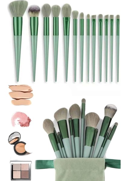 Profesyonel Makyaj Fırça Seti 13 Parça Yumuşak Kıllı Fırça Seti Far Fırçası