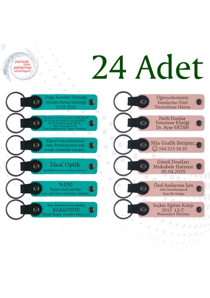 K Turkuaz & Y Ağzı, 24’lü Set, Kişiselleştirilebilir Hediye, Sanat Festivali Katılımcılarına Sürpriz